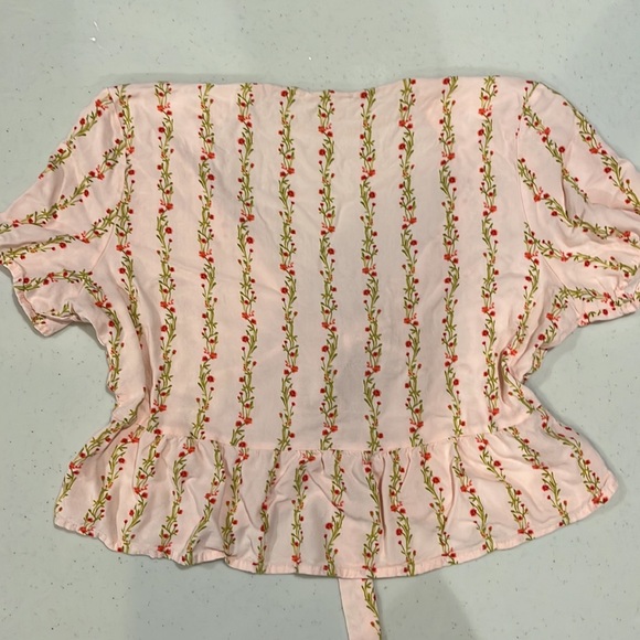 PacSun L. A. Hearts Tie Front Babydoll Crop Top - Picture 5 of 5